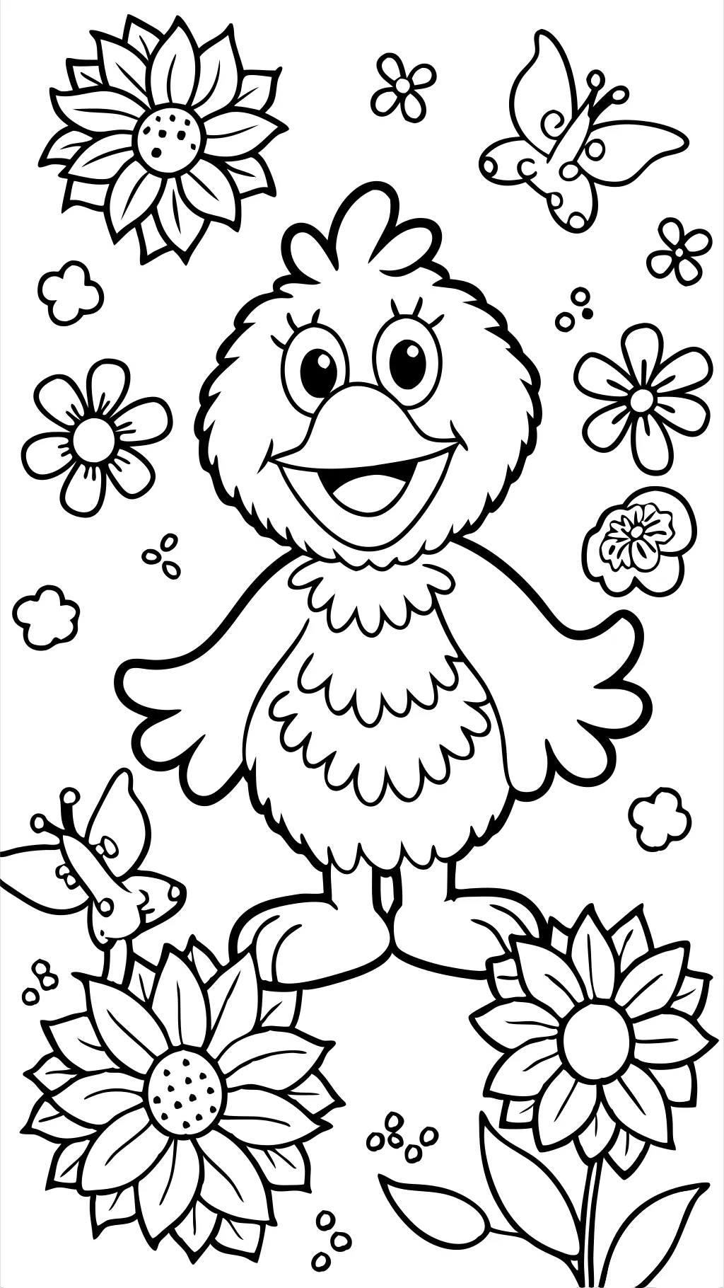 coloriages de Big Bird Street